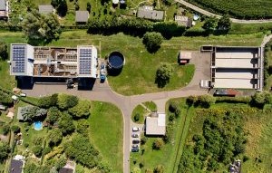 Aerial view of the Markranstädt wastewater treatment plant © Leipziger Gruppe